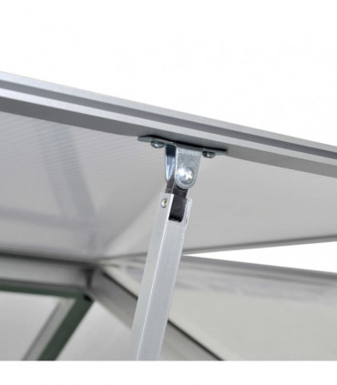 Reinforced Aluminium Greenhouse with Base Frame 4.6 m²