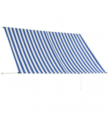 Retractable Awning 250x150 cm Blue and White