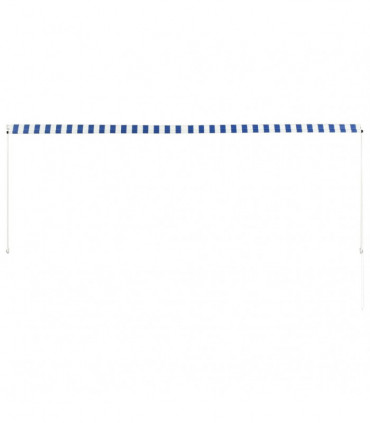 Retractable Awning 350x150 cm Blue and White