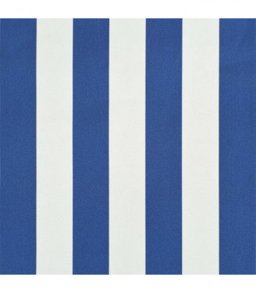 Retractable Awning 400x150 cm Blue and White