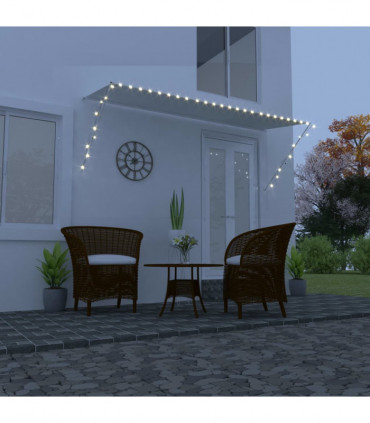 Retractable Awning with LED 300x150 cm Cream