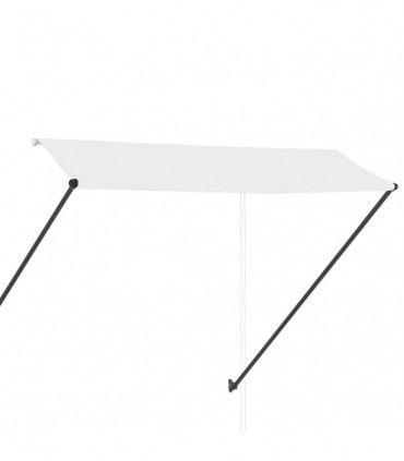 Retractable Awning with LED 300x150 cm Cream