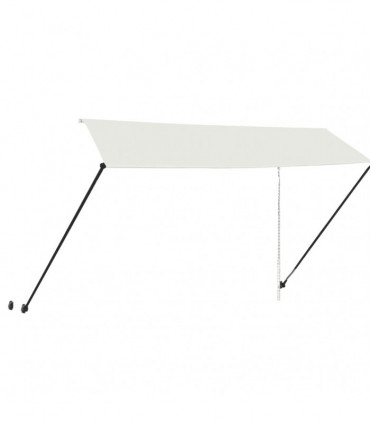 Retractable Awning with LED 350x150 cm Cream