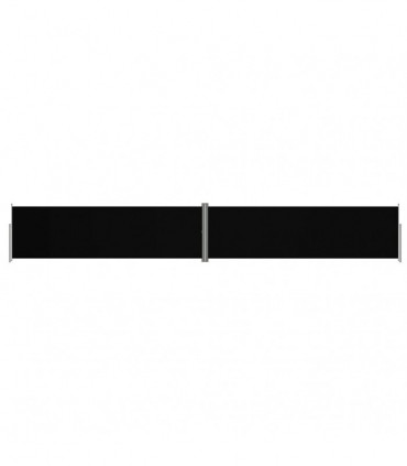 Retractable Side Awning Black 180x1200 cm