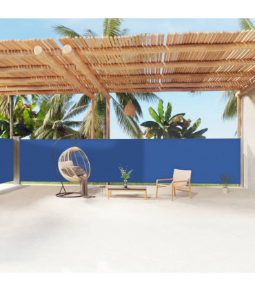 Retractable Side Awning Blue 160x1200 cm