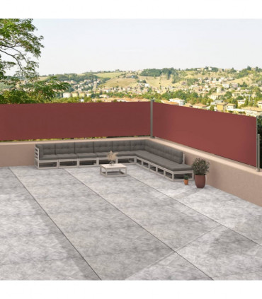 Retractable Side Awning Brown 117x1200 cm