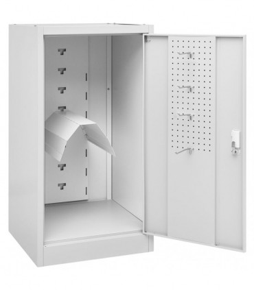 Saddle Cabinet Light Grey 53x53x105 cm Steel