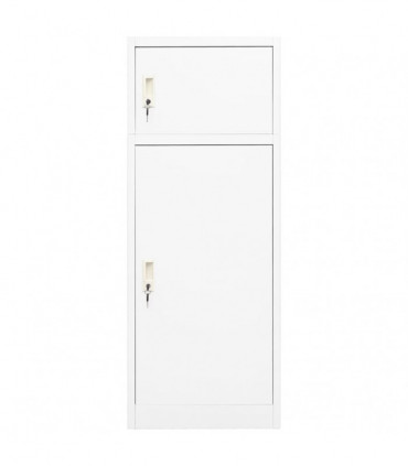 Saddle Cabinet White 53x53x140 cm Steel