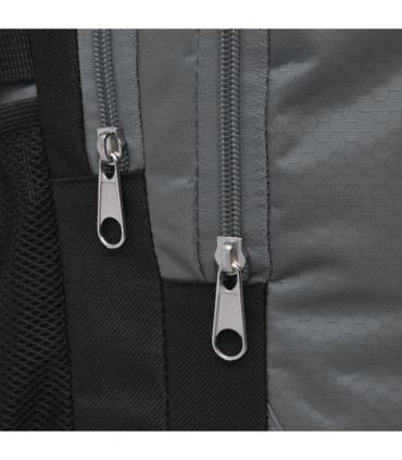 School Backpack 40 L Black and Grey