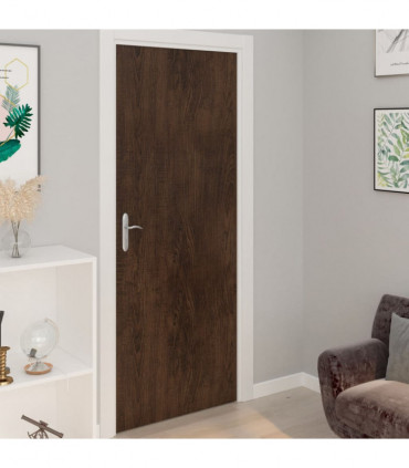 Self-adhesive Door Films 2 pcs Dark Oak 210x90 cm PVC