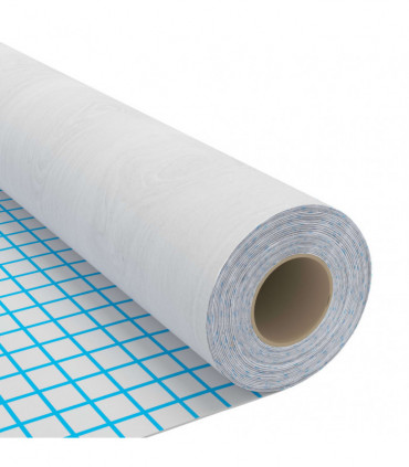 Self-adhesive Furniture Film White Wood 500x90 cm PVC