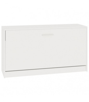 Shoe Bench High Gloss White 80x24x45 cm Engineered Wood