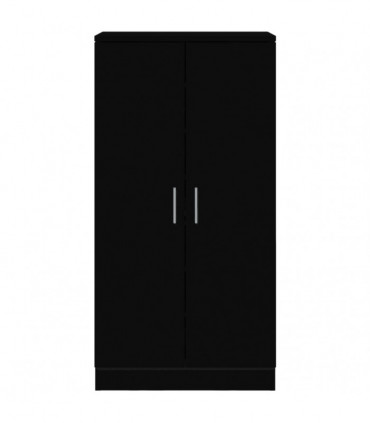 Shoe Cabinet Black 55x35x108 cm Engineered wood
