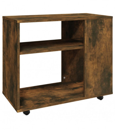 Side Table Smoked Oak 70x35x55 cm Engineered Wood