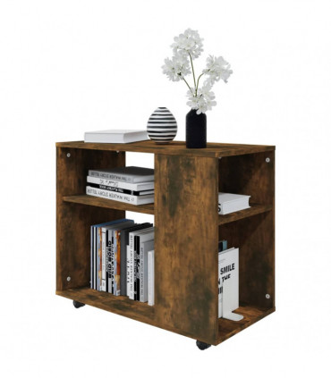 Side Table Smoked Oak 70x35x55 cm Engineered Wood