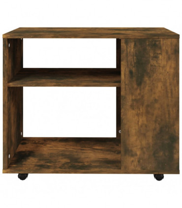 Side Table Smoked Oak 70x35x55 cm Engineered Wood