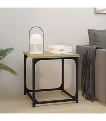 Side Table Sonoma Oak 40x40x40 cm Engineered Wood