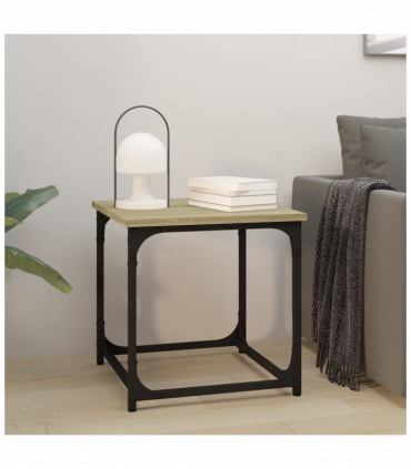 Side Table Sonoma Oak 40x40x40 cm Engineered Wood