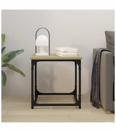 Side Table Sonoma Oak 40x40x40 cm Engineered Wood