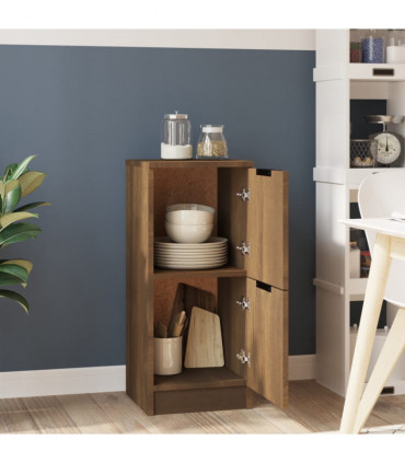 Sideboard Brown Oak 30x30x70 cm Engineered Wood