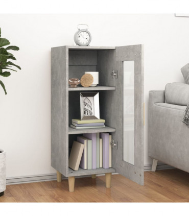 Sideboard Concrete Grey 34.5x34x90 cm Engineered Wood