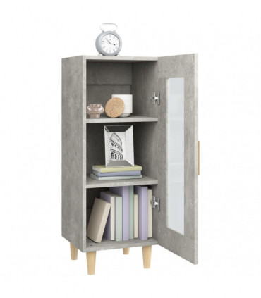 Sideboard Concrete Grey 34.5x34x90 cm Engineered Wood