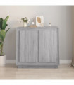 vidaXL Sideboard Grey Sonoma 80x34x75 cm Engineered Wood