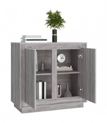 vidaXL Sideboard Grey Sonoma 80x34x75 cm Engineered Wood
