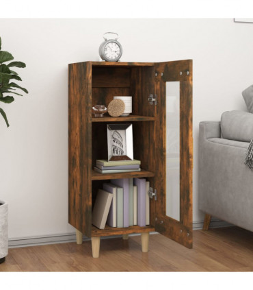 Sideboard Smoked Oak 34.5x34x90 cm Engineered Wood