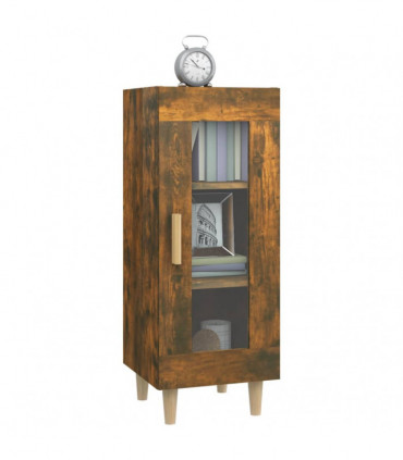 Sideboard Smoked Oak 34.5x34x90 cm Engineered Wood