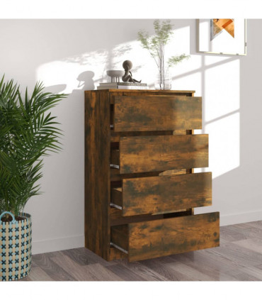 Sideboard Smoked Oak 60x35x98.5 cm Engineered Wood