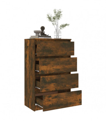 Sideboard Smoked Oak 60x35x98.5 cm Engineered Wood