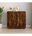vidaXL Sideboard Smoked Oak 80x34x75 cm Engineered Wood