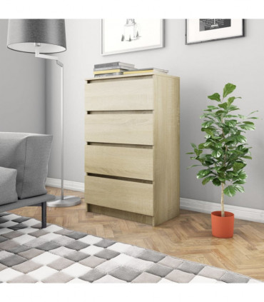 Sideboard Sonoma Oak 60x35x98.5 cm Engineered Wood