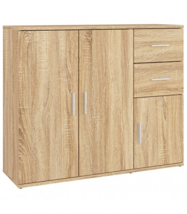 Sideboard Sonoma Oak 91x29.5x75 cm Engineered Wood