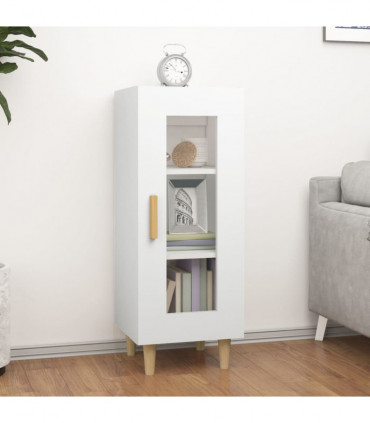 Sideboard White 34.5x34x90 cm Engineered Wood