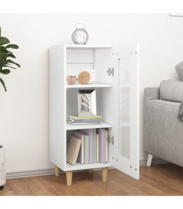 Sideboard White 34.5x34x90 cm Engineered Wood