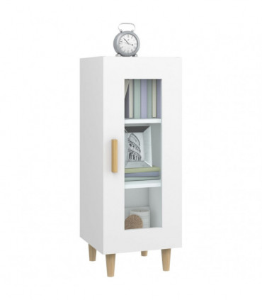 Sideboard White 34.5x34x90 cm Engineered Wood