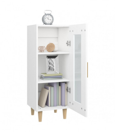 Sideboard White 34.5x34x90 cm Engineered Wood