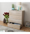 Sideboard with 4 Drawers 60x30.5x71 cm Oak Colour