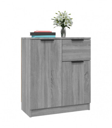 Sideboards 2 pcs Grey Sonoma 60x30x70 cm Engineered Wood