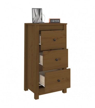 Sideboards 2 pcs Honey Brown 40x35x80 cm Solid Wood Pine