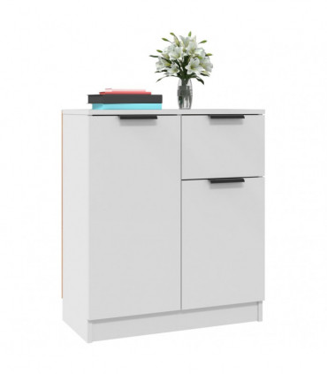 Sideboards 2 pcs White 60x30x70 cm Engineered Wood