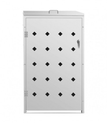 Single Wheelie Bin Shed 240 L Stainless Steel