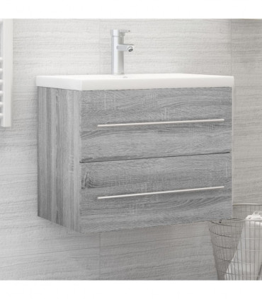 Sink Cabinet Grey Sonoma 60x38.5x48 cm Engineered Wood