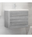 Sink Cabinet Grey Sonoma 60x38.5x48 cm Engineered Wood