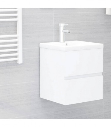 Sink Cabinet White 41x38.5x45 cm Engineered Wood