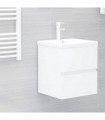 Sink Cabinet White 41x38.5x45 cm Engineered Wood