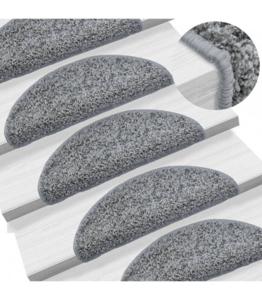 Stair Mats 10 pcs 56x20 cm Grey