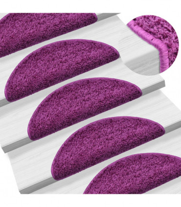 Stair Mats 10 pcs 56x20 cm Violet